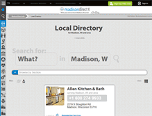 Tablet Screenshot of directory.madisondirect.info